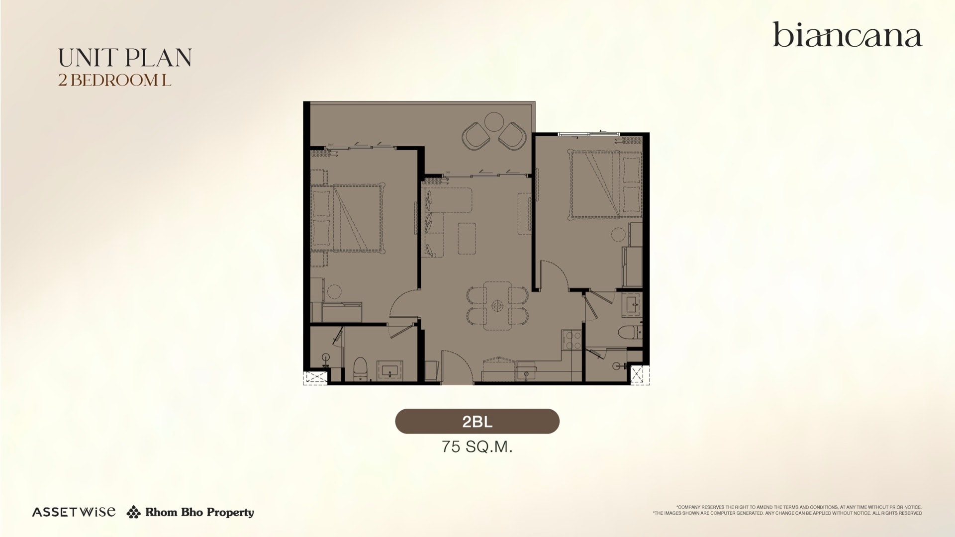 2 BEDROOM L