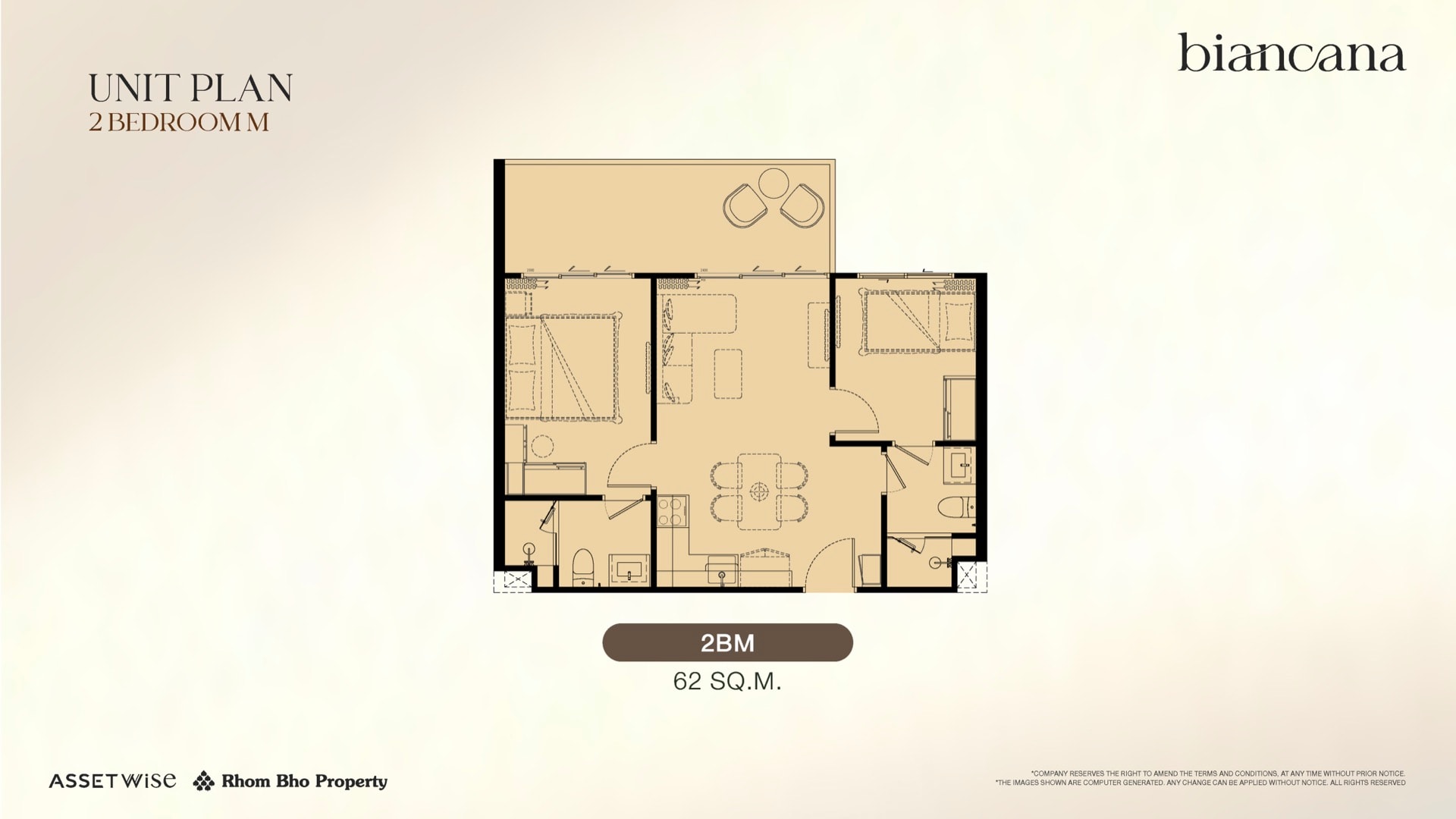 2 BEDROOM M